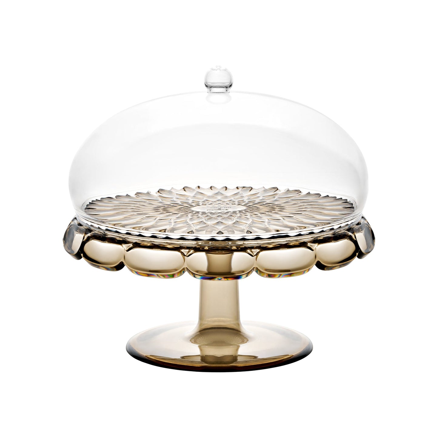 Alzata con campana Vanity colore fumo D.30xh27,7 cm