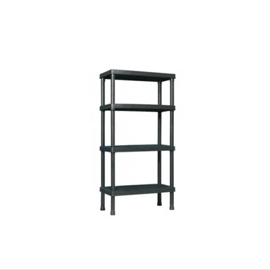 Scaffale 4 ripiani Kronos nero cm 30x60x143h
