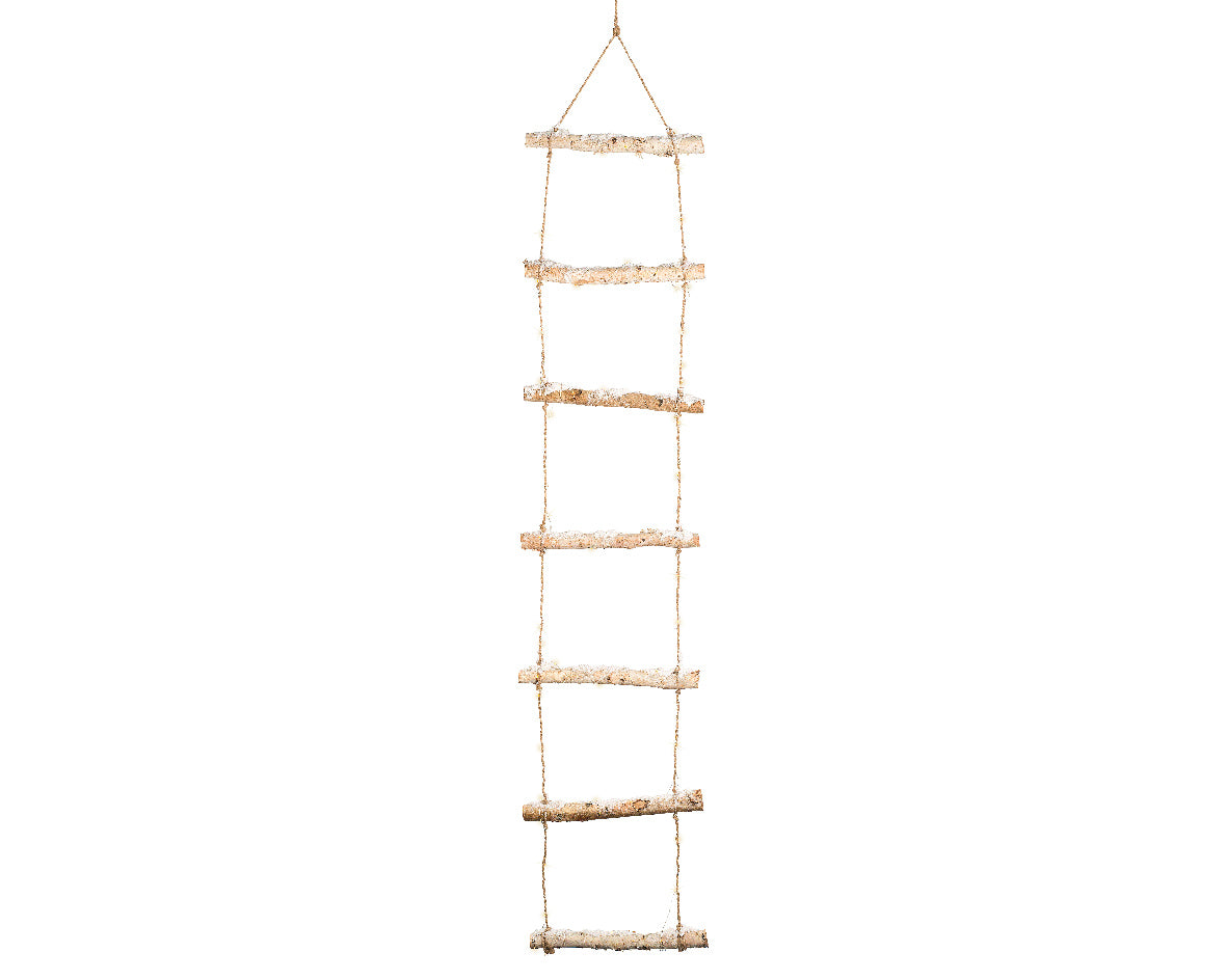 Scala in legno con luci LED 4x35x150 cm