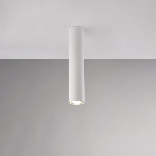 Plafoniera in ferro laccato bianco GU10 1 luce H.30 - Ø8