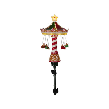 Puntale per albero di Natale in plastica con LED Ø21 × H62 cm