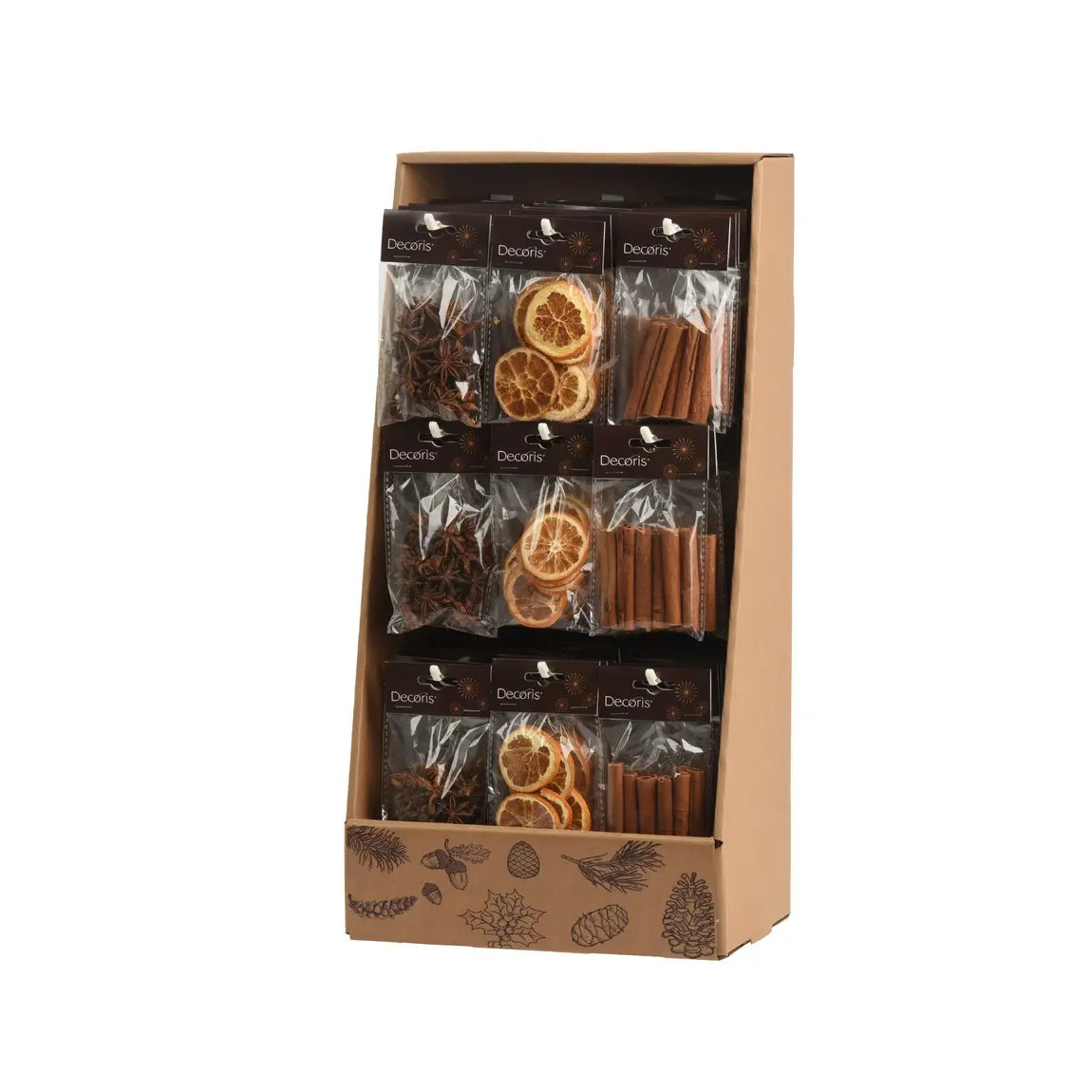 Decorazione natalizia con cannella, arancia e anice – 1 pezzo assortito