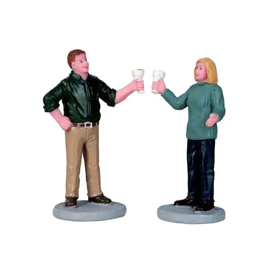 Lemax  “A Fine Vintage” set 2 personaggi - H7,3 cm