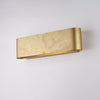 Applique Ferro Laccato Bianco Decor Oro Antico 2 Luci 12x45x10 cm