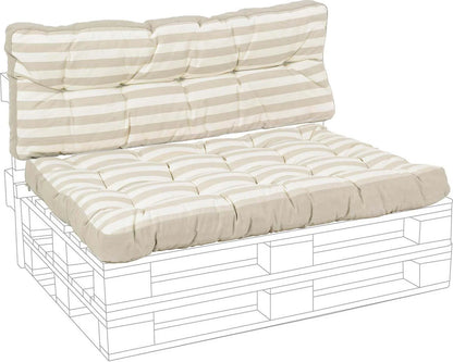 Cuscino pallet imbottito color sabbia