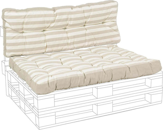 Cuscino pallet imbottito color sabbia