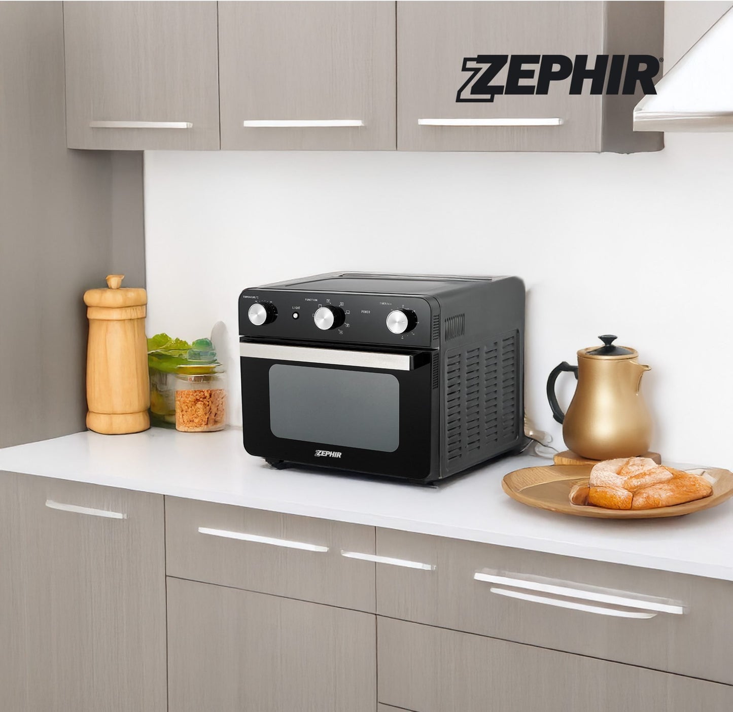 Forno elettrico e friggitrice ad aria 2 in 1 24l