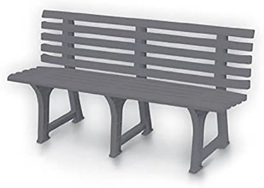 Panchina Isotta 3 posti cm 147x51x75h tortora