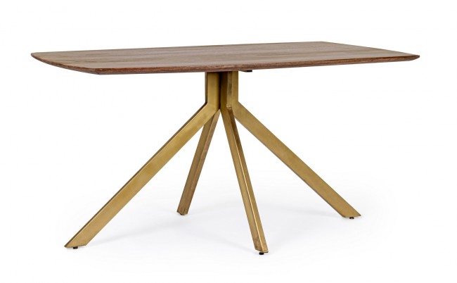 Vintage style wooden table for 6 people 150x90