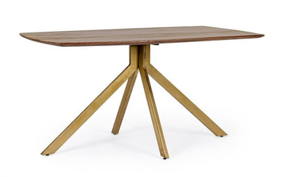 Vintage style wooden table for 6 people 150x90