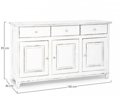 Credenza rustica Colette 3 ante 3 cassetti