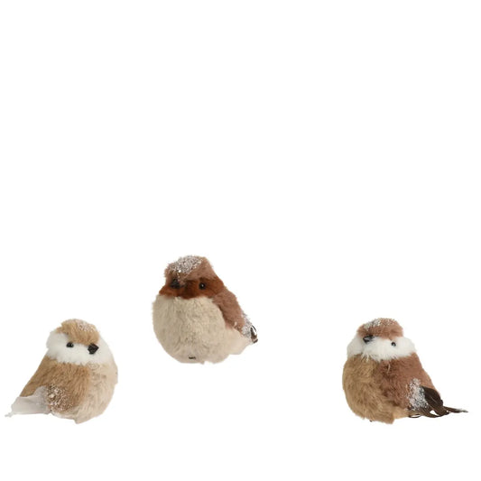 Uccellino decorativo 7 × H9 cm – 1 pezzo assortito