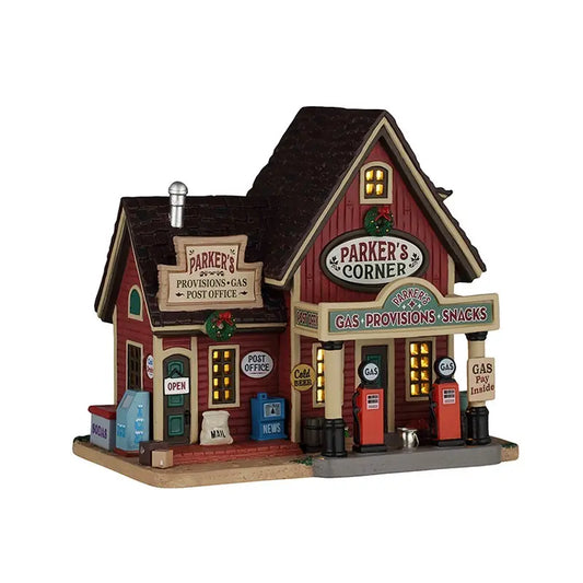 Lemax Parker’s Corner 17,5 × 12 × H15,8 cm con adattatore