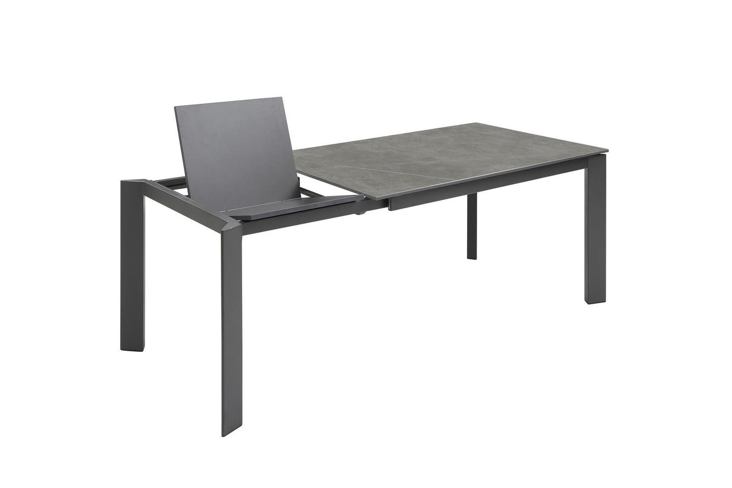 Tavolo allungabile 140-200x90x76 cm in Ceramica Marmo Grigio
