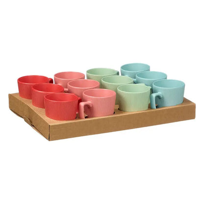 Tazza per colazione cm 9,8x13,5x10,7 h colori assortiti