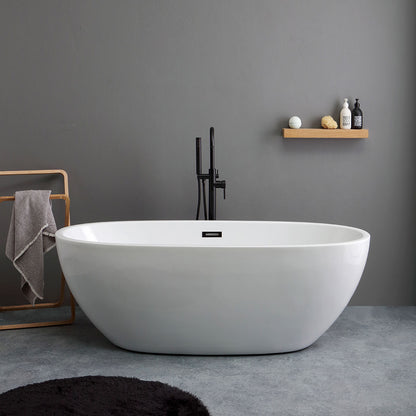 Vasca da bagno in acrilico bianco centro stanza