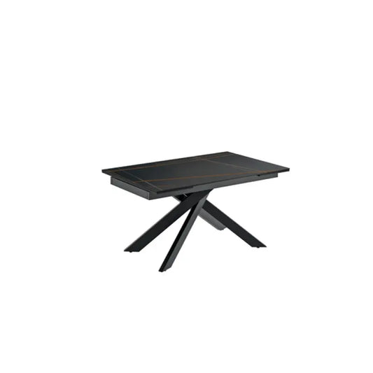 Tavolo Ares allungabile cm 140-200 x 80x76hceramica  effetto marmo nero