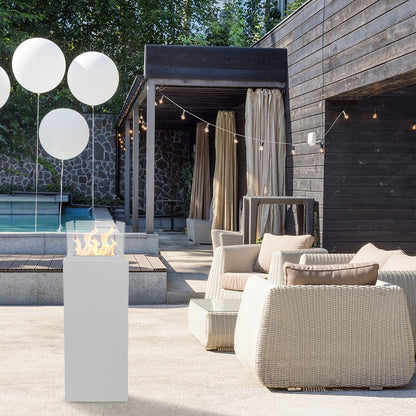 Camino a bioetanolo da terra Ischia Bianco 40x40x115