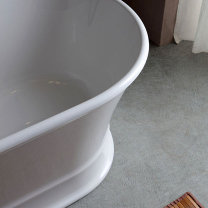 Vasca da bagno ovale classica centro stanza