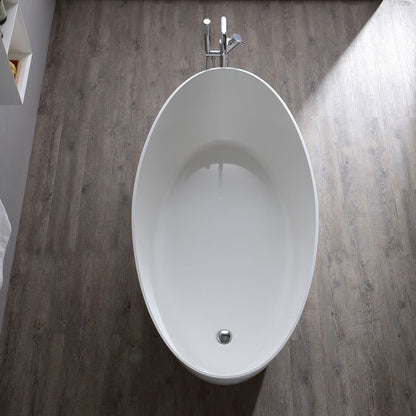 Vasca da bagno moderna in resina di marmo