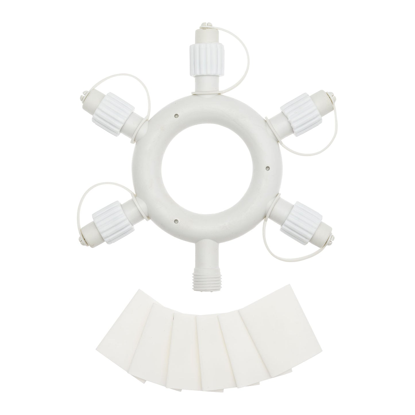 Connettore Circolare 18cm 5 Uscite 230V AC - Bianco