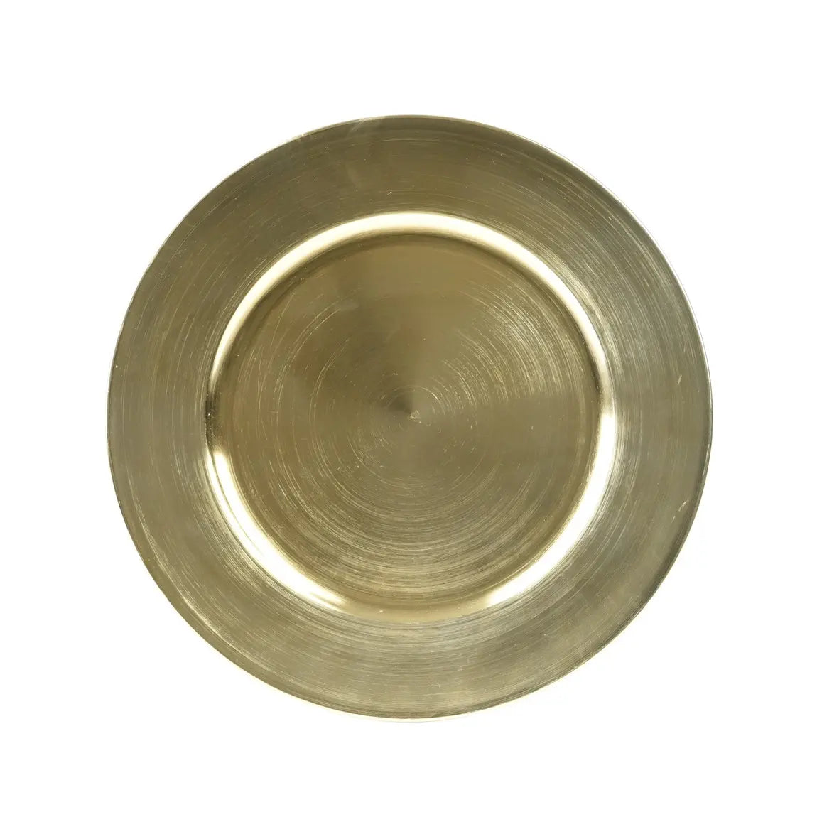 Piatto decorativo in plastica oro Ø33 cm