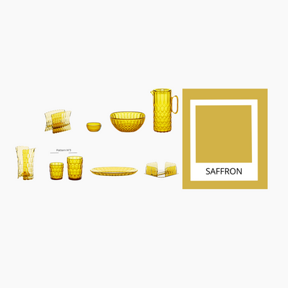 Portabicchieri universale Vanity colore giallo zafferano 12 x 10,3 x H 18,3 cm