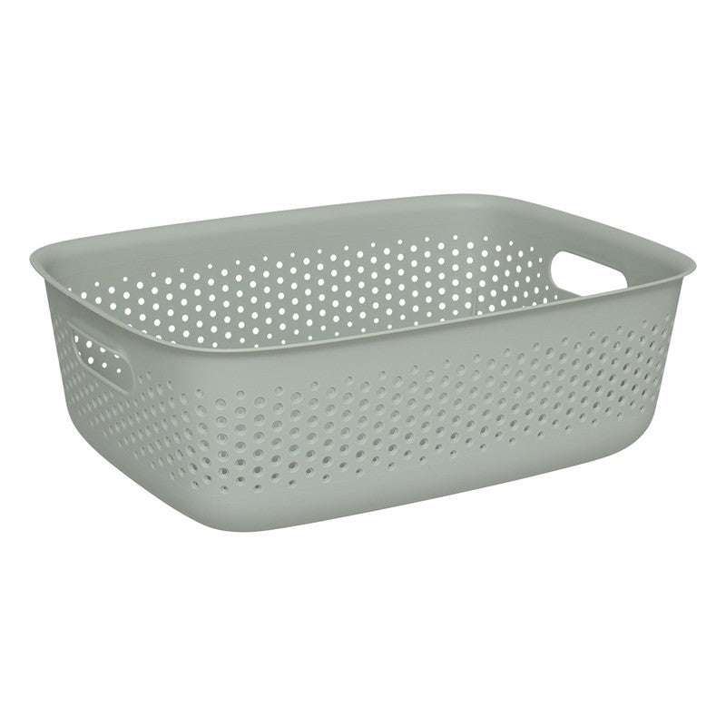 Cestino multiuso in plastica Tila Salvia  10 L