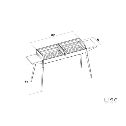 Barbecue doppia area di cottura Etna Maxi Lisa
