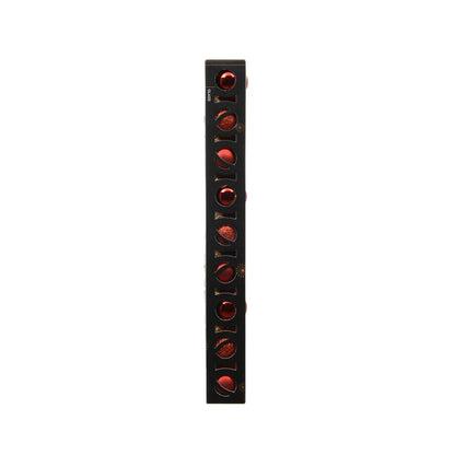 Box 9 palline di Natale in vetro rosso lucide e opache Ø3 cm