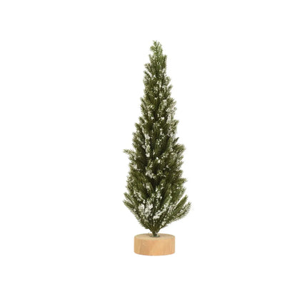Mini albero di Natale verde innevato Ø10 × H40 cm