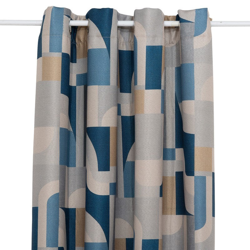 Tenda oscurante stampata Elena 135x260 cm in blu