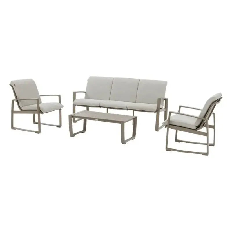 Set salotto hespéride Meloane tortora 5 posti cm 120x59x38 h