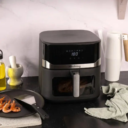 Friggitrice ad aria 8 Litri 1700W con display digitale e finestra di controllo