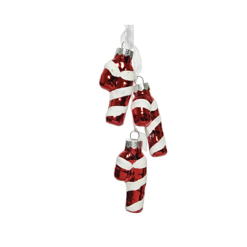 Pendenti natalizi Candy Cane H5.5 cm