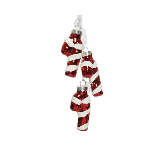 Pendenti natalizi Candy Cane H5.5 cm