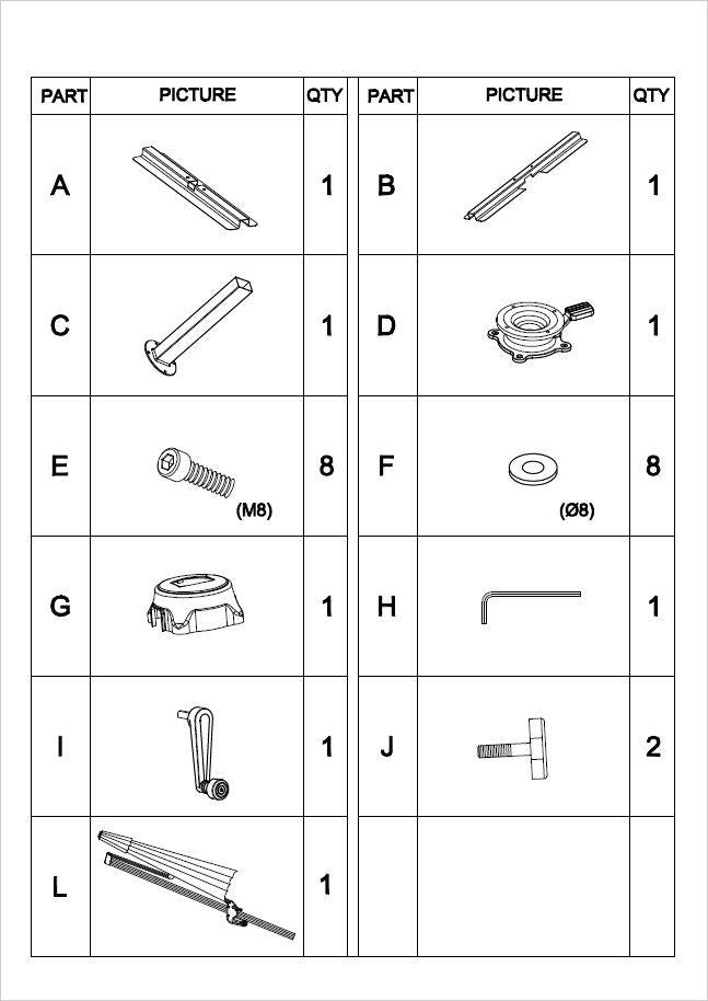 Ombrellone in Alluminio Montana 4x4 m Grigio con Palo Laterale