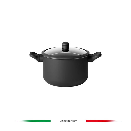 Cuocipasta  con coperchio Cook&Color Ø 22,5 cm colore nero