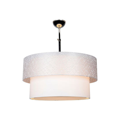 Lampada a sospensione Polo MDL2749 in tessuto grigio