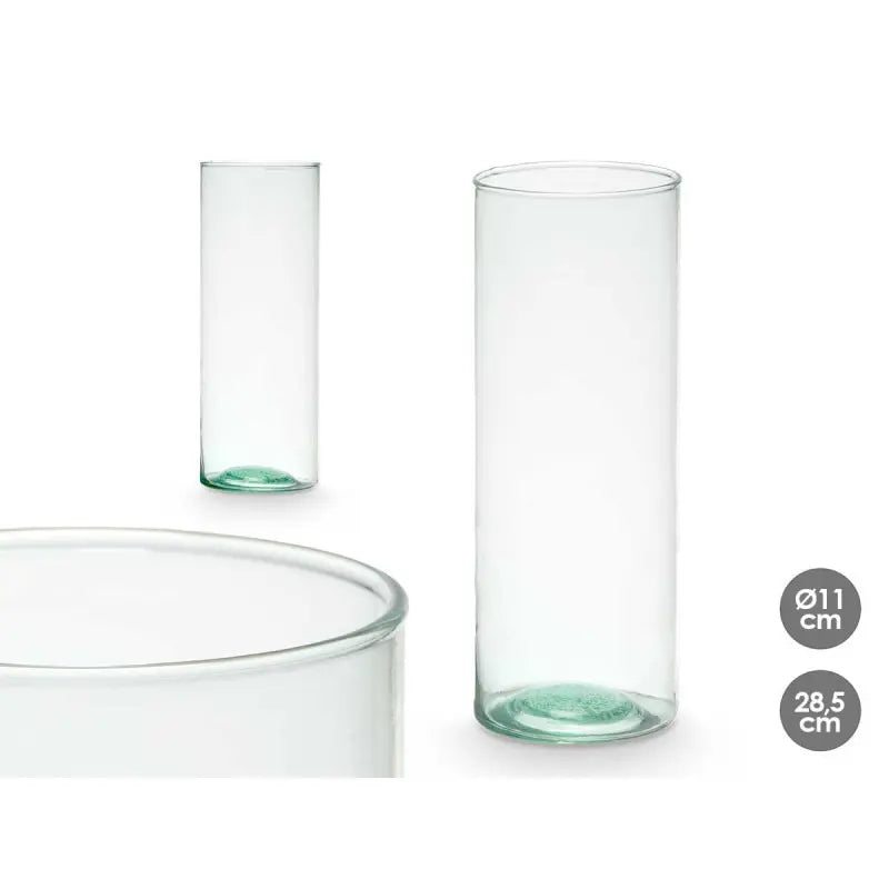 Vaso in vetro riciclato Ø11x28,5h