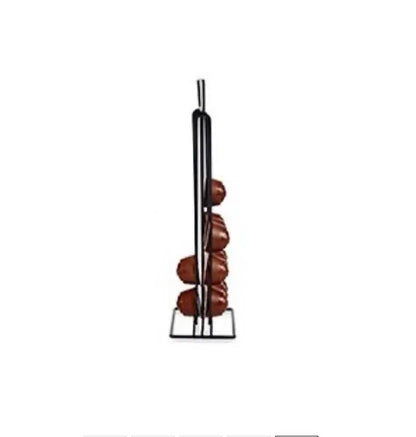 Portacapsule da 36 posti in acciaio nero cm 10 x 38 x 24,8h