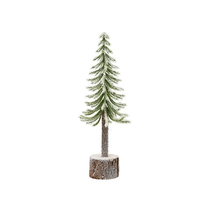 Mini albero di Natale innevato Ø8 × H25 cm
