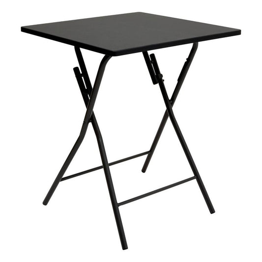 Tavolo pieghevole 2 persone 60x60 cm nero