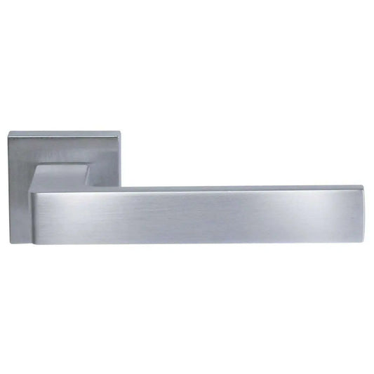 Coppia maniglie con bocchetta Carlo Q8-RB45 argento anodizzato