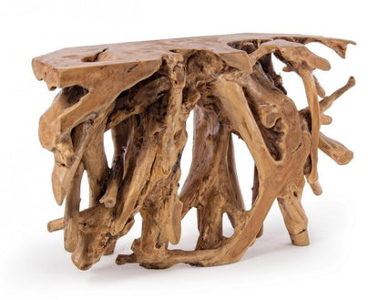 Consolle in legno di radice di Teak cm 120 x 40 x 77 h