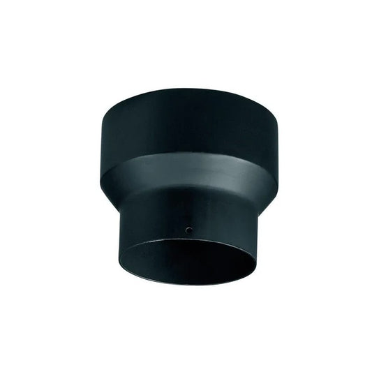 Maggiorazione canna fumaria in acciaio per stufa a legna Ø130 mm spessore 2 mm colore nero