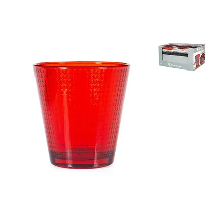 Bicchiere in vetro Generation Rosso 25 cl -1 bicchiere