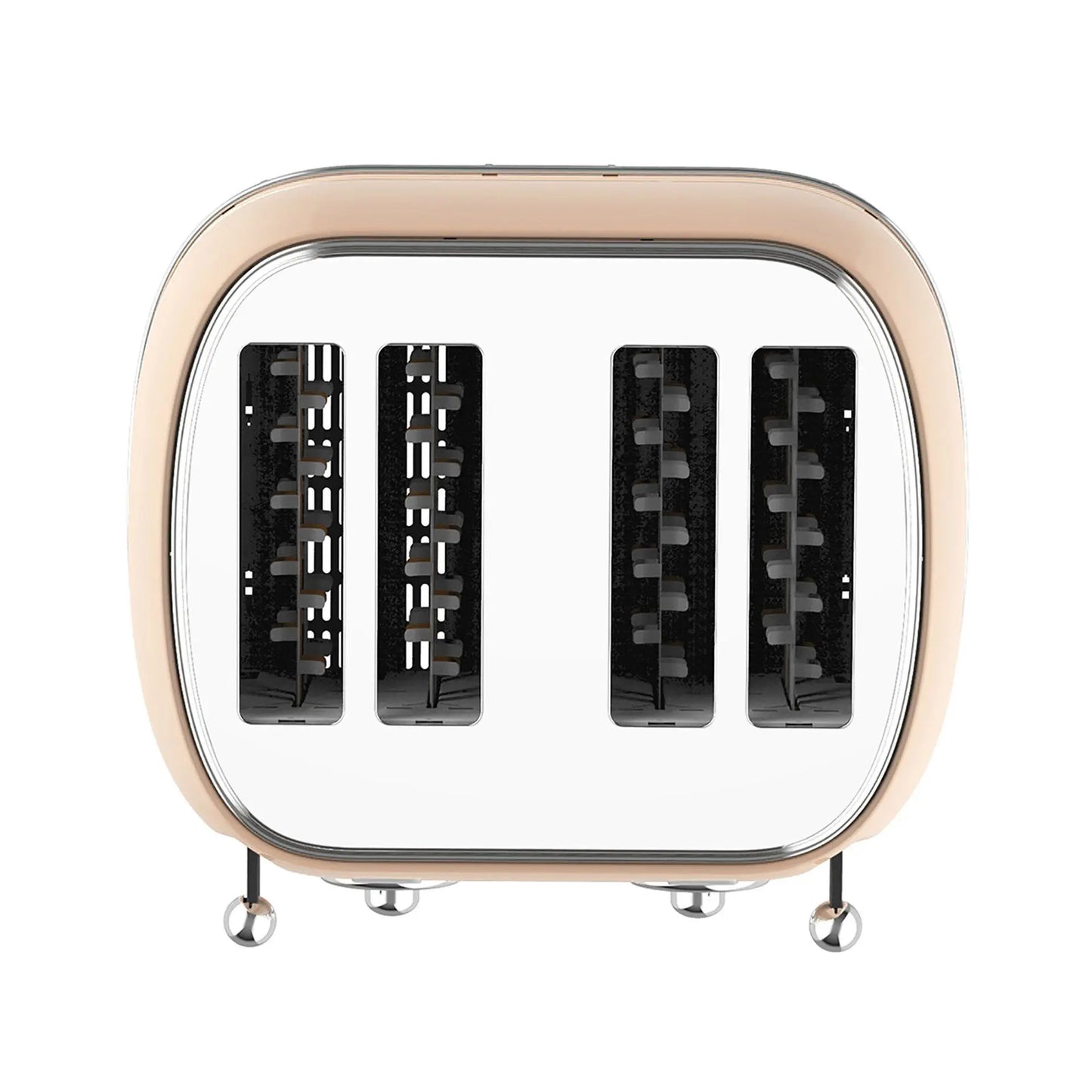 Tostapane retrò beige 1500W 4 fessure