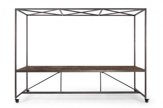 Tavolo espositore legno 301,5x90x210 h