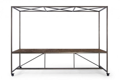 Tavolo espositore legno 301,5x90x210 h